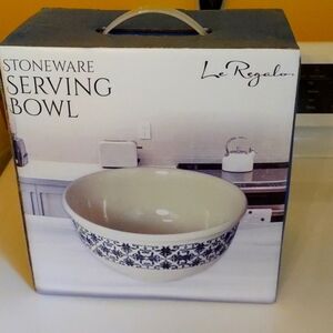 Brand new inbox LeRegalo stoneware serving bowl.